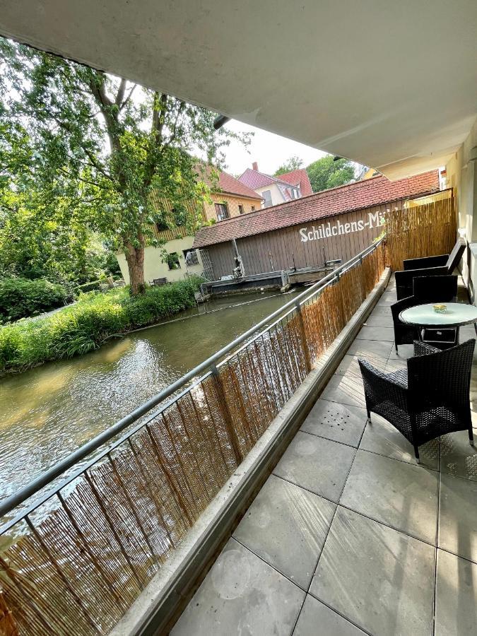Ferienwohnung Blickfang - Modernes Apartment Direkt In Der Altstadt Von Erfurt Mit Balkon - Beste Lage Und Aussicht Kültér fotó